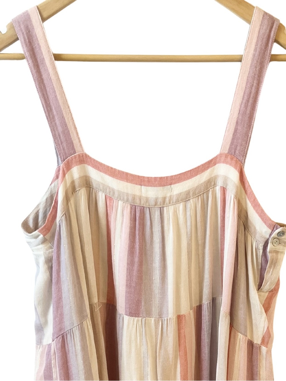 Rails Amaya Tiered Midi Dress in Juliette Stripe | Size L - Picture 8 of 10